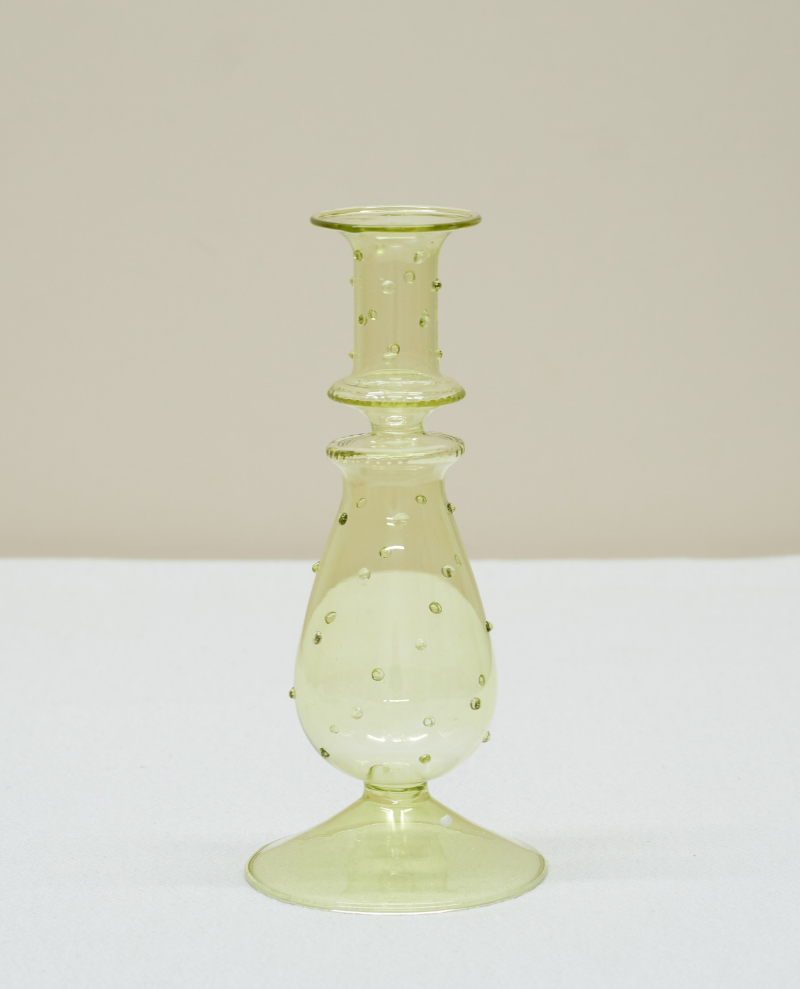 Ivore Artist Green Candlestick