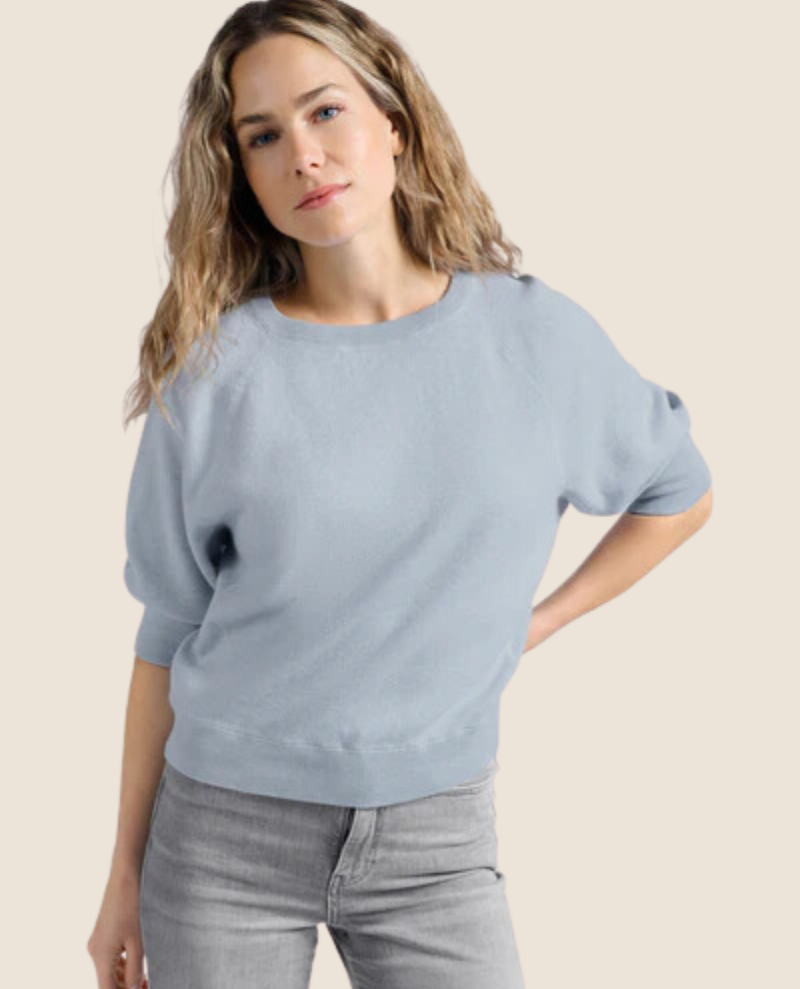 Yaya Dawn Blue Raglan Sweatshirt