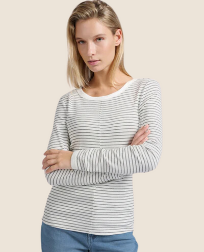 Yaya Blanc Stripe T-Shirt