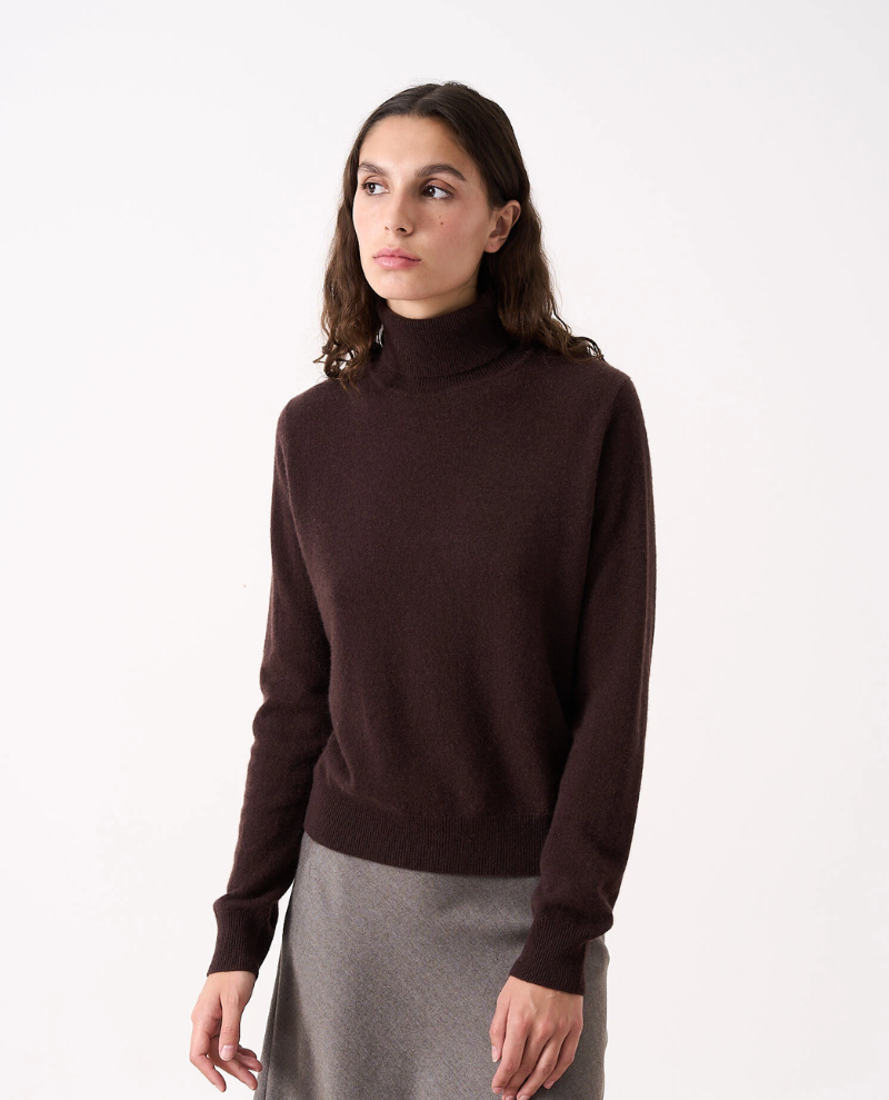 Absolut Cashmere Themys Brownie Rollneck Knit