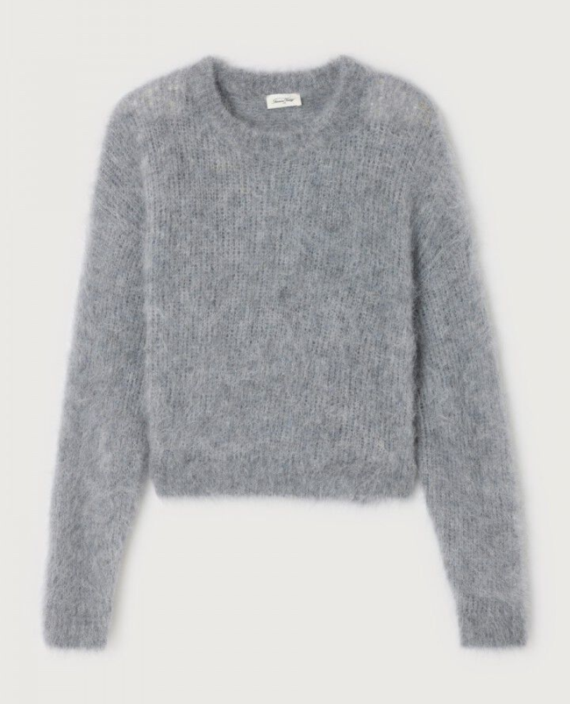 American Vintage Bymi Grey Crew Knit