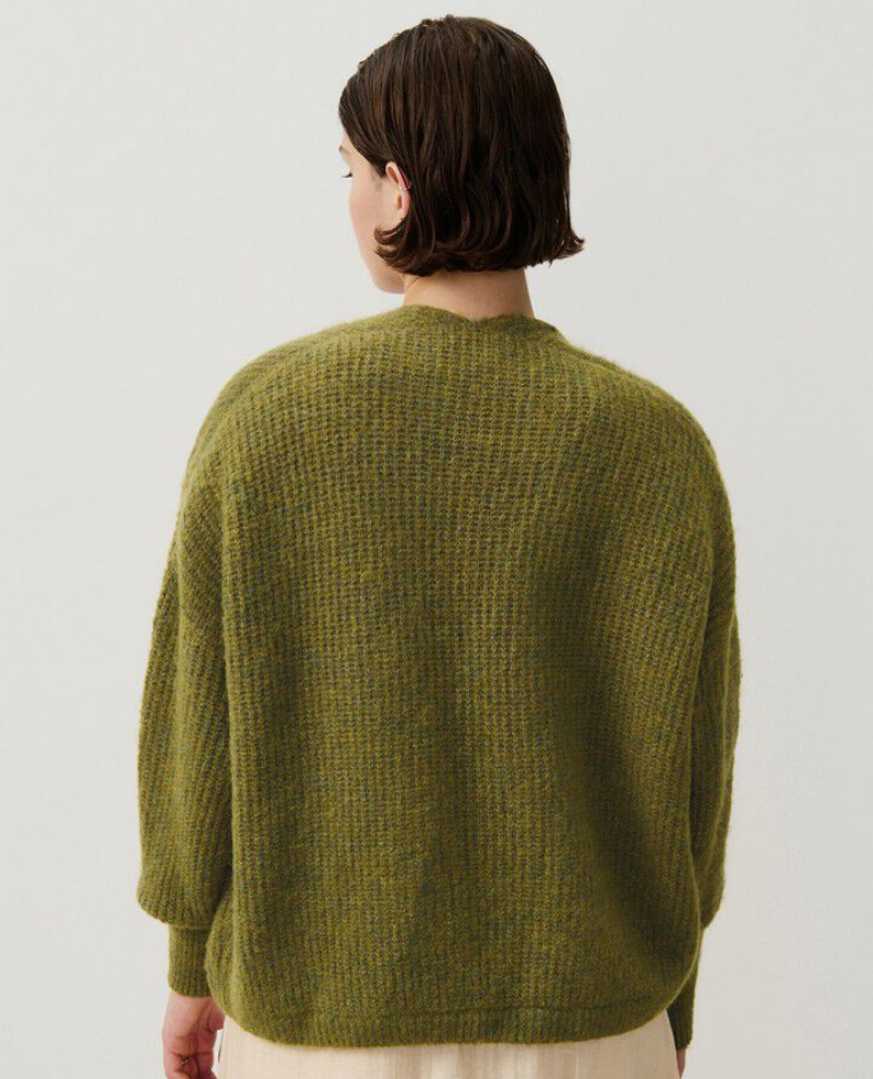 American Vintage East Kiwi Green Cardigan