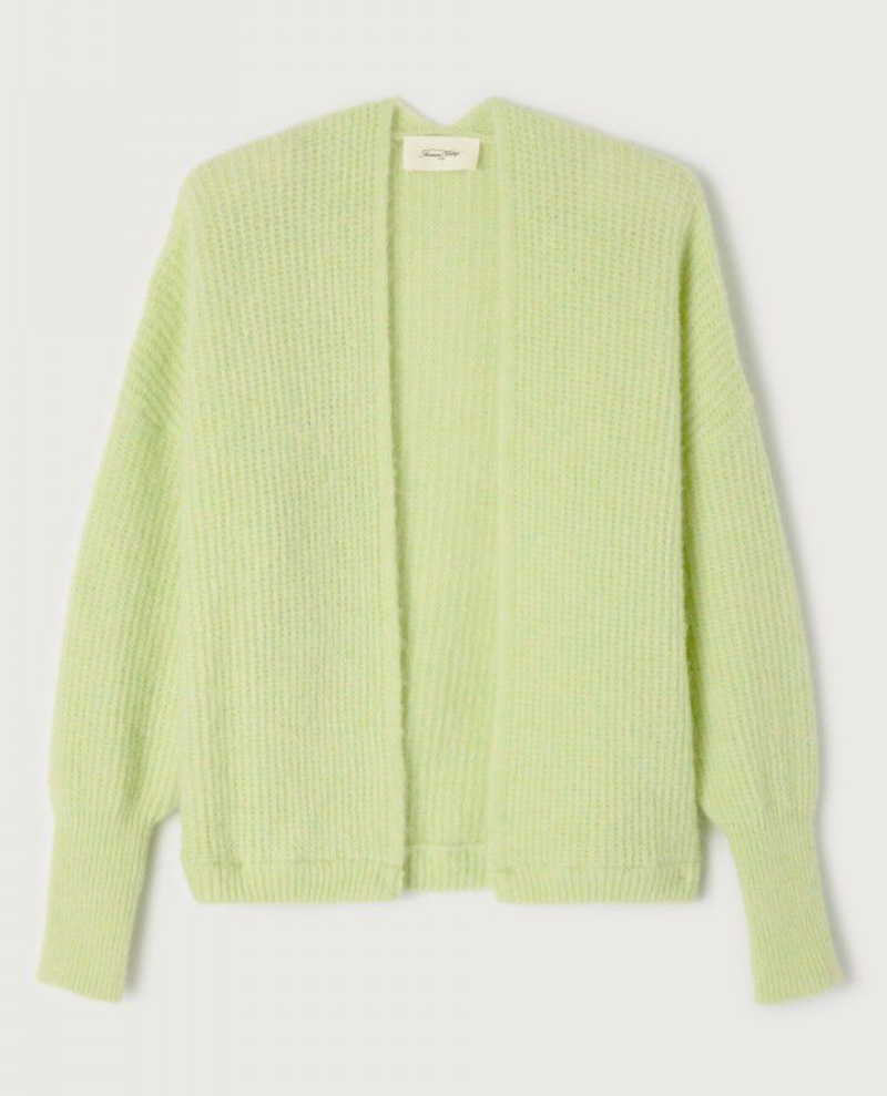 Lime green outlet long cardigan