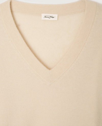 American Vintage Raxow Natural V-Neck Knit