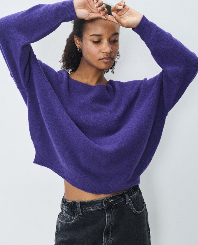 American Vintage Damsville Violet Boat Knit