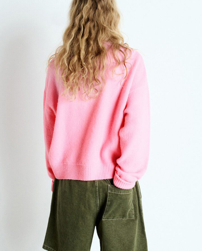 American Vintage Vitow Rose Pink Crew Knit