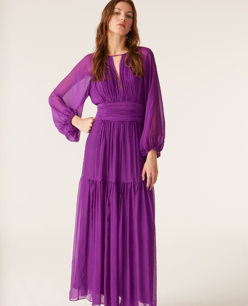 Ba sh Helena Violet Dress Biscuit Clothing Ltd