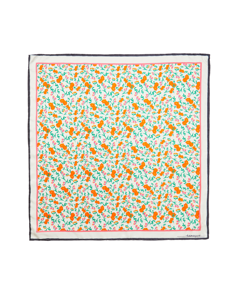 Beck Sondergaard Amelia Birch White Silk Scarf