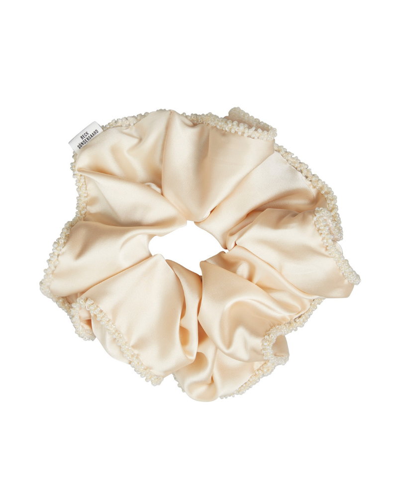 Beck Sondergaard Luster Macademia Bead Scrunchie