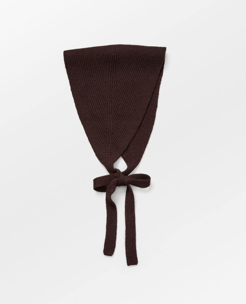 Beck Sondergaard Woona Fudge Brown Knitted Headscarf