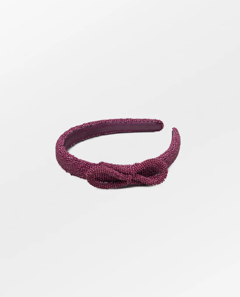 Beck Sondergaard Bow Slim Violet Hairband