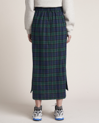 Bellerose Chiara Check Cotton Midi Skirt