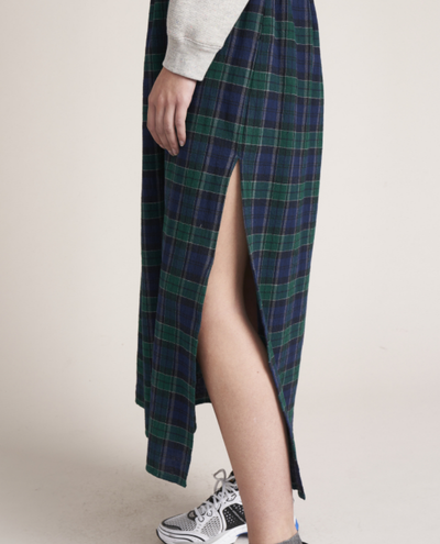 Bellerose Chiara Check Cotton Midi Skirt