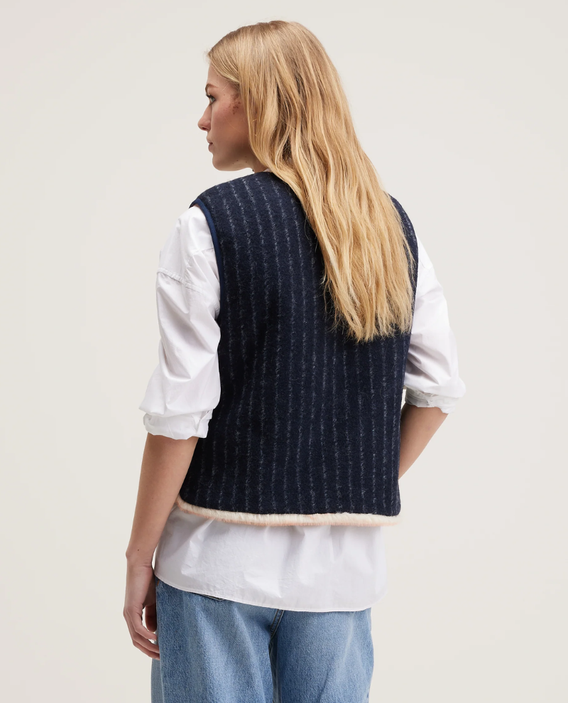 Bellerose Hess Stripe Reversible Gilet