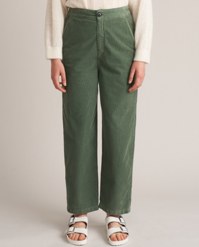 Bellerose Pasop Eucalyptus Green Cord Trousers