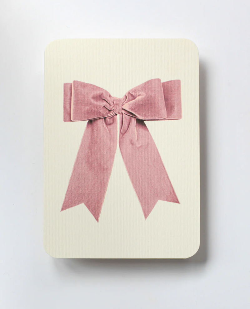 Canonbury Press Pink Bow Notecard