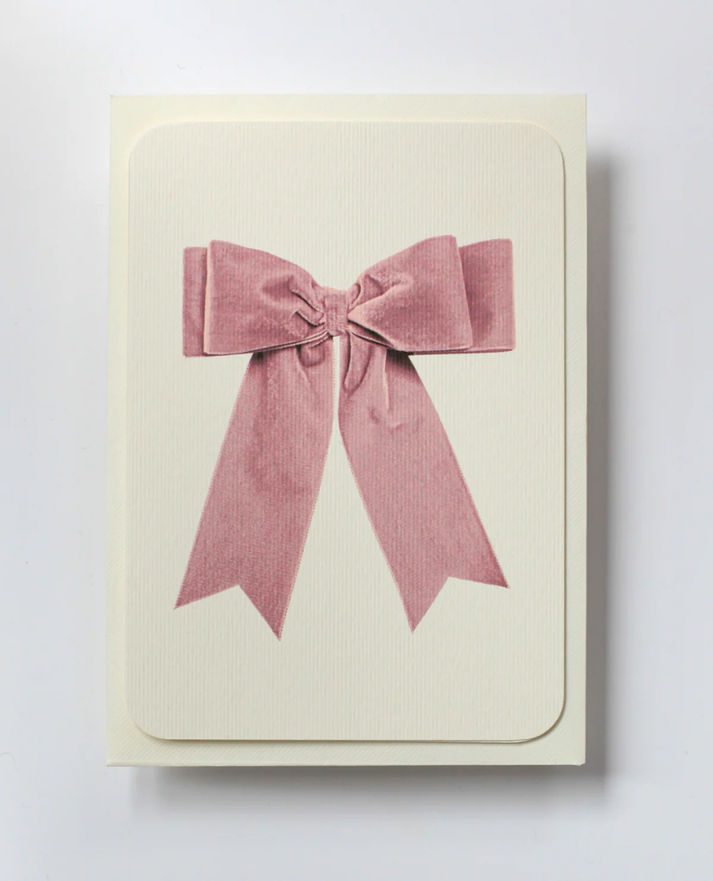 Canonbury Press Pink Bow Notecard