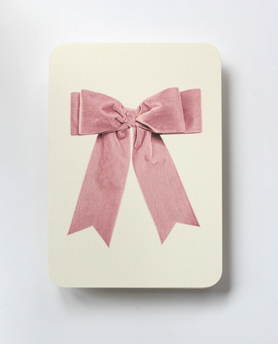 Canonbury Press Pink Bow Notecard