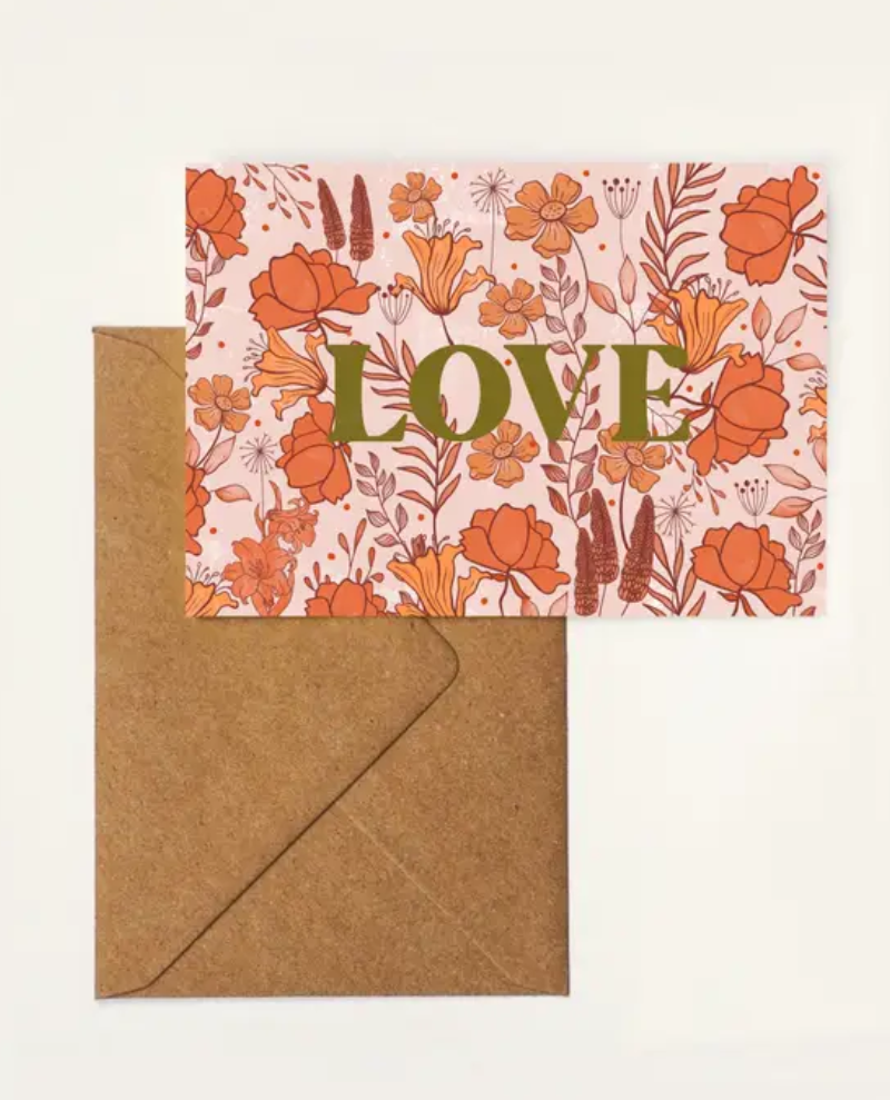 Carole Hillman Love Card Flower Power