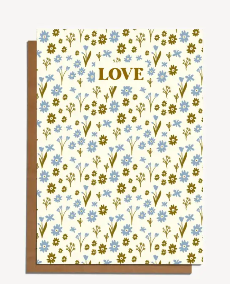 Carole Hillman Love Greeting Card Floral