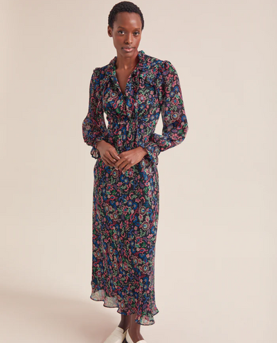 Cefinn Lucinda Navy Floral Print Maxi Dress