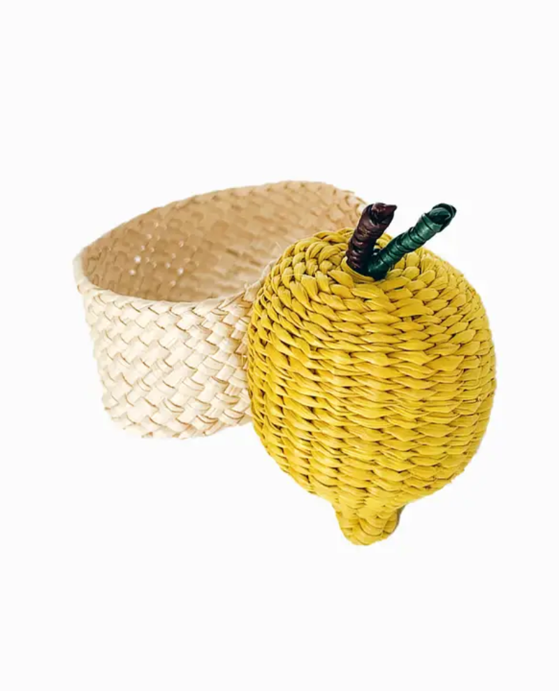 Coro Cora Raffia Lemon Napkin Ring