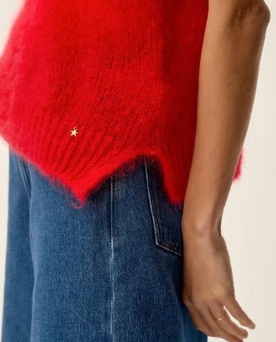 Des Petits Hauts Alberto Tomato Sweater Vest Knit