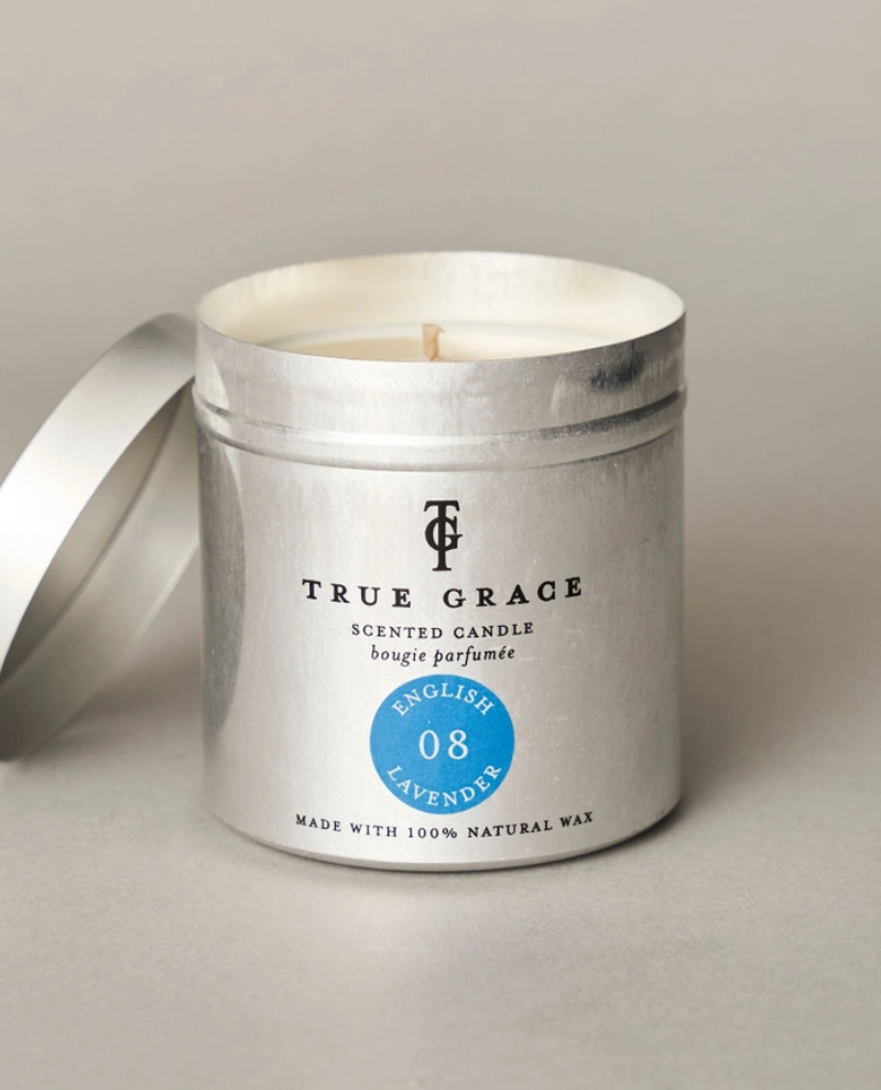 True Grace English Lavender Tin Candle