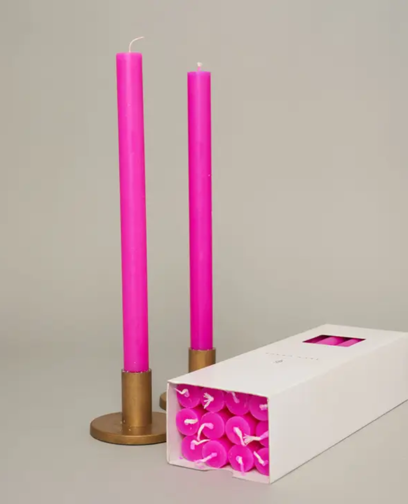 True Grace Fluoro Purple Dining Candle