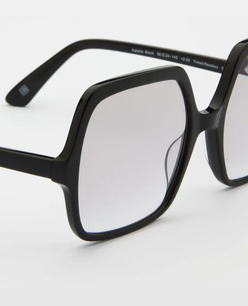 Glas Natalie Black Tinted Glasses