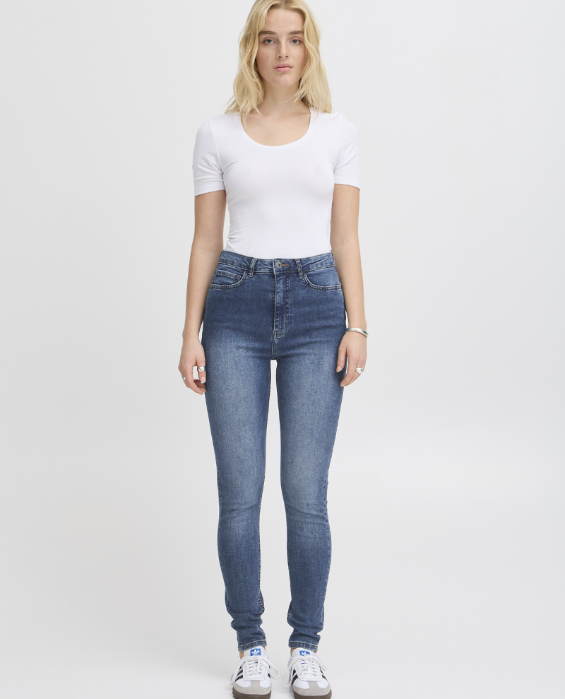 Ichi Twiggy Slim Highwaist Blue Jeans