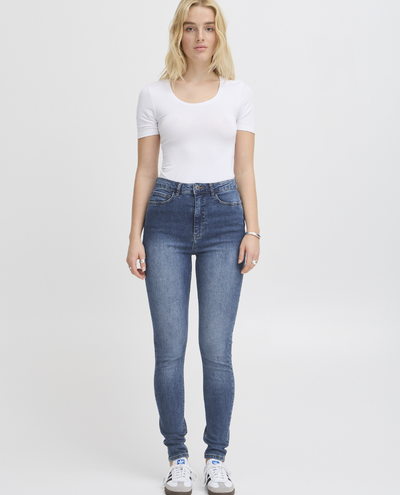 Ichi Twiggy Slim Highwaist Blue Jeans