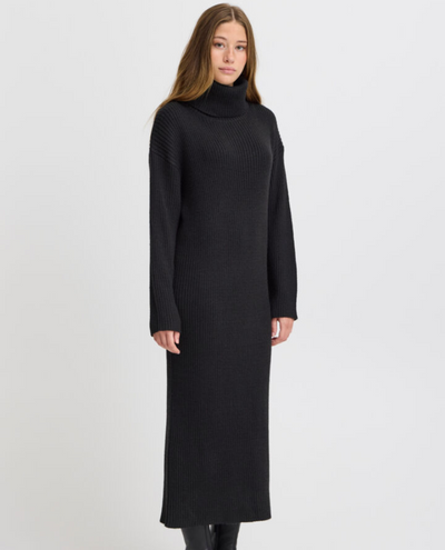 Ichi Andosa Black Knit Dress