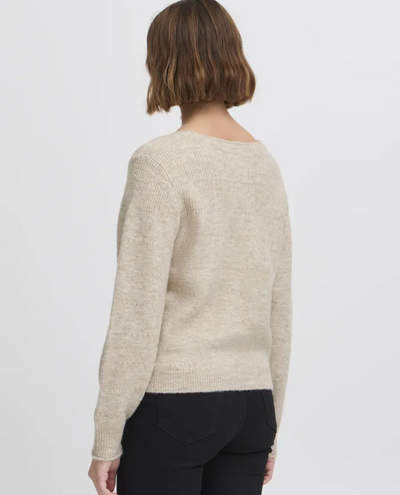 Ichi Banise Oatmeal Cardigan