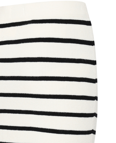 Ichi Boston Black Stripe Knitted Skirt