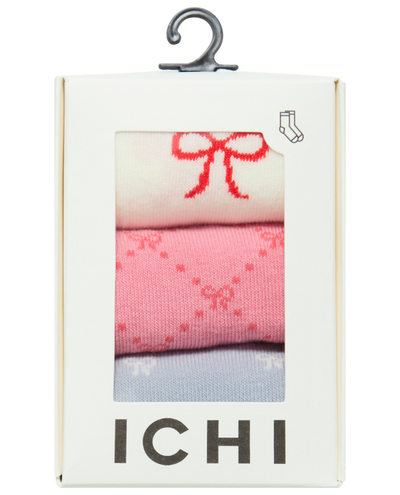 Ichi Bow Socks 3 Pack