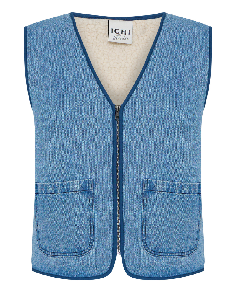 Ichi Hiramo Authentic Blue Denim Waistcoat