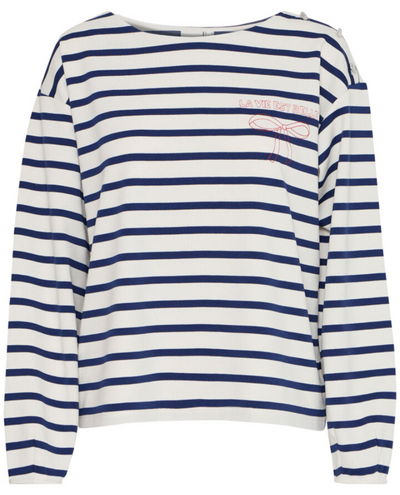 Ichi Itira Stripe Sweatshirt