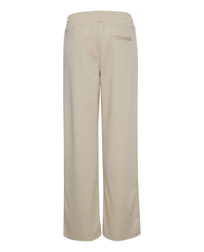 Ichi Kate Doeskin Long Wide Leg Trousers