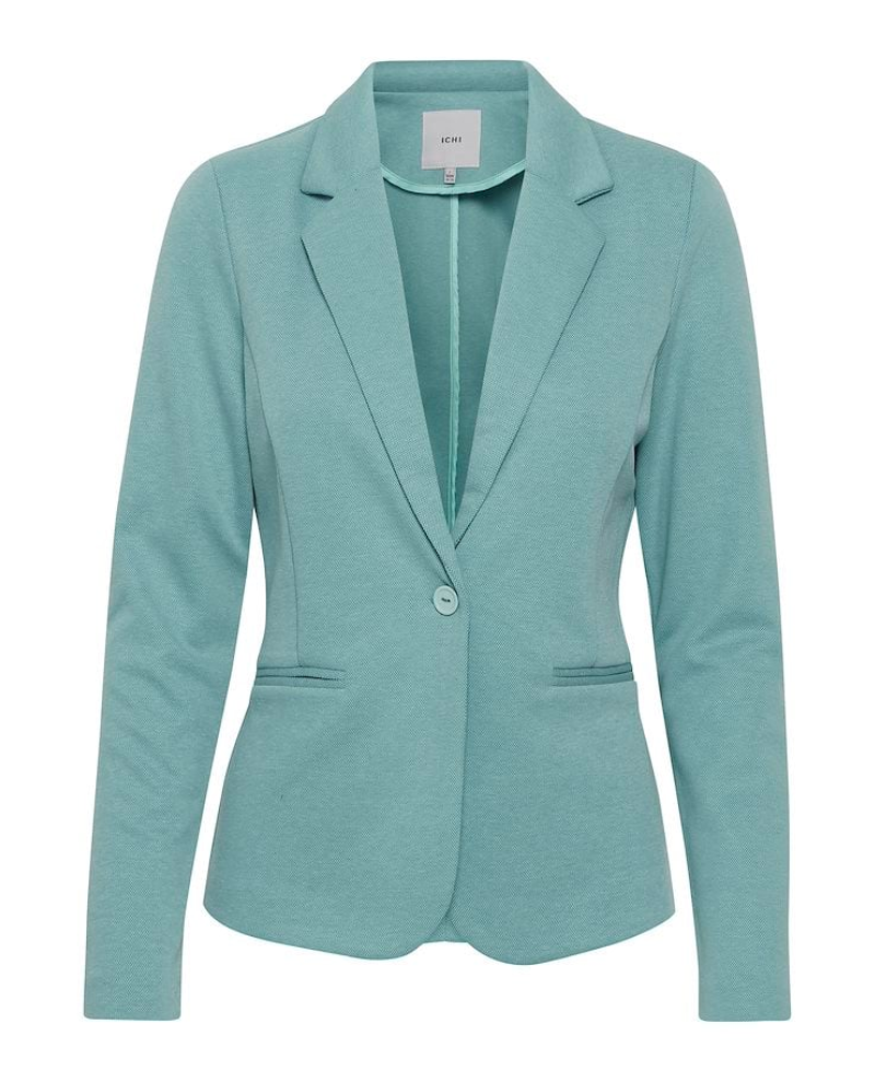 Ichi Kate Nile Blue Pique Blazer