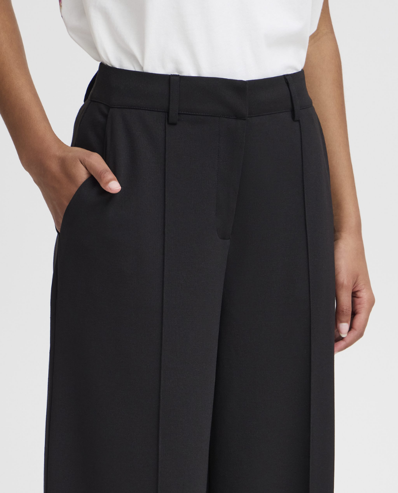 Ichi Kate Office Black Trousers