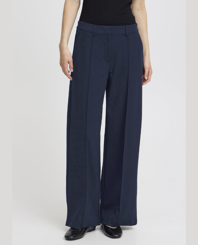 Ichi Kate Office Navy Trousers