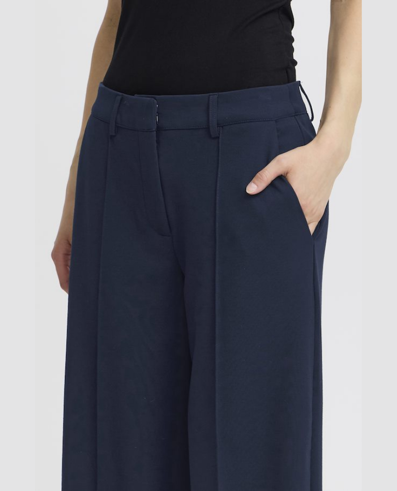 Ichi Kate Office Navy Trousers