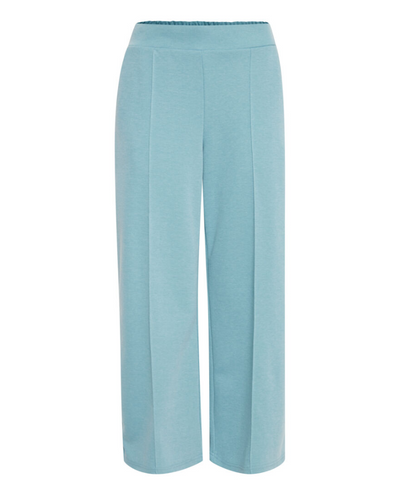 Ichi Kate Pique Nile Blue Trousers