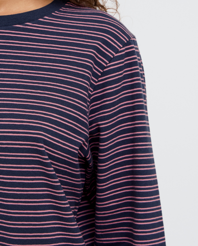 Ichi Mira Navy Stripe T-Shirt