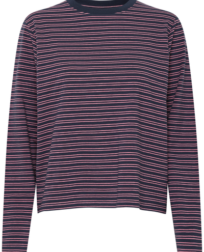 Ichi Mira Navy Stripe T-Shirt