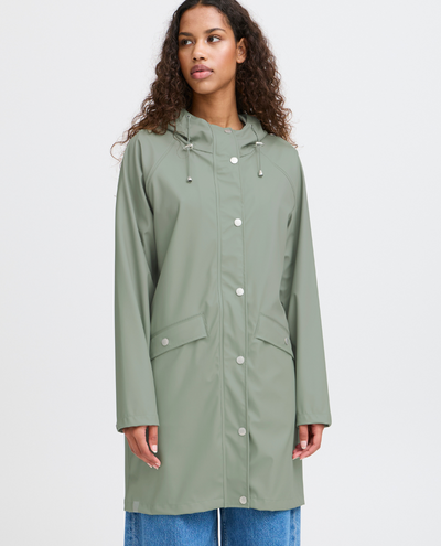 Ichi Tazi Seagrass Green Rain Jacket