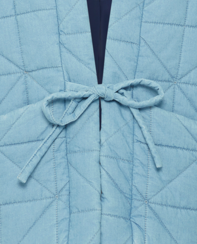 Ichi Hevira Quilted Blue Jacket