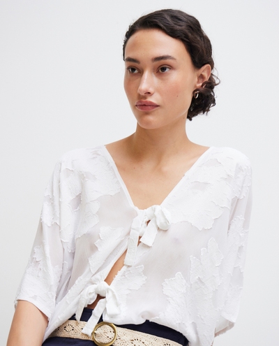 Ichi Winnie Cloud Kimono Top