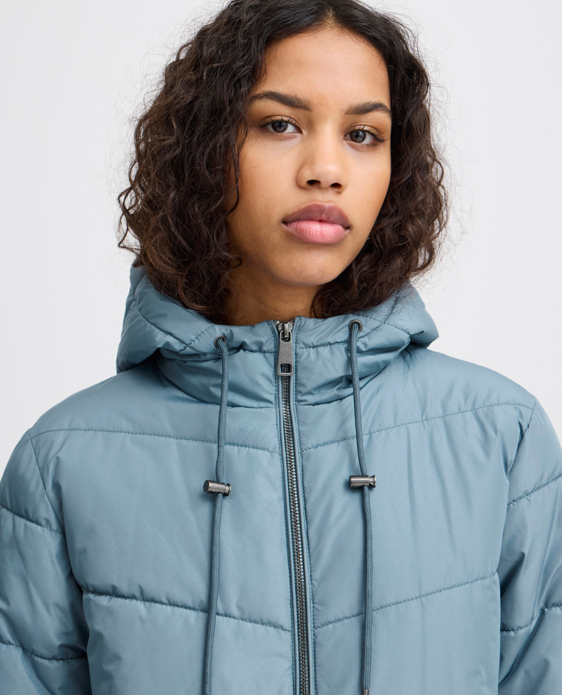 Ichi Zelana Blue Mirage Short Padded Jacket